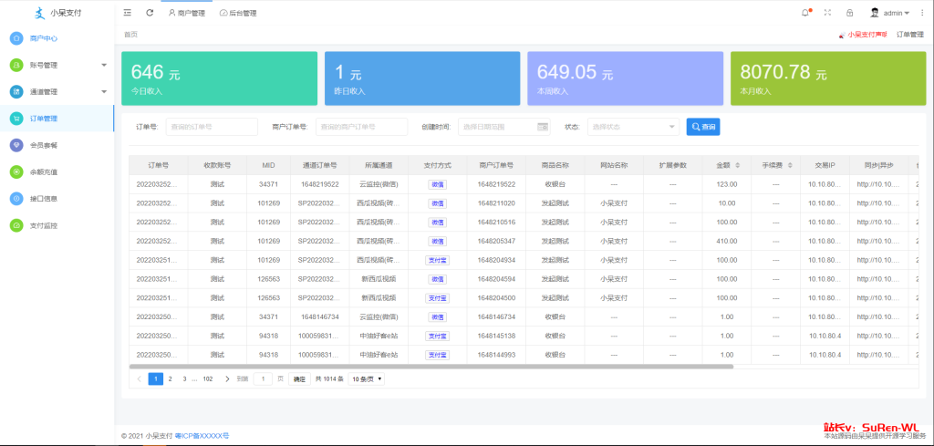 图片[3]-小呆聚合支付系统多通道多用户免签支付系统开源项目源码-俗人博客网