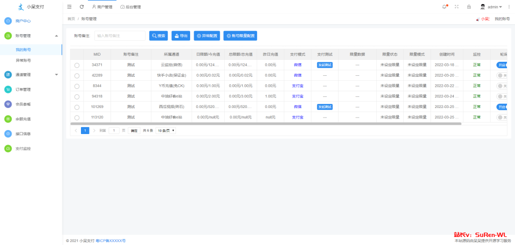 图片[5]-小呆聚合支付系统多通道多用户免签支付系统开源项目源码-俗人博客网