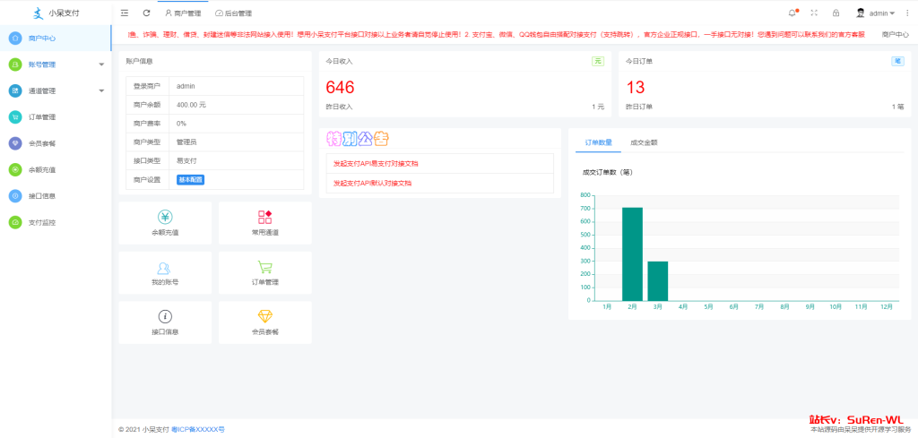 图片[6]-小呆聚合支付系统多通道多用户免签支付系统开源项目源码-俗人博客网