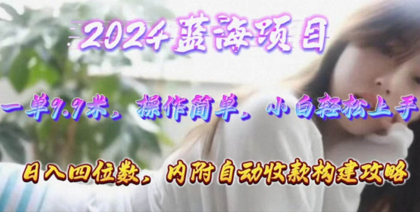 年轻群体的蓝海市场，1单9.9元，操作简单，小白轻松上手，日入四位数-俗人博客网